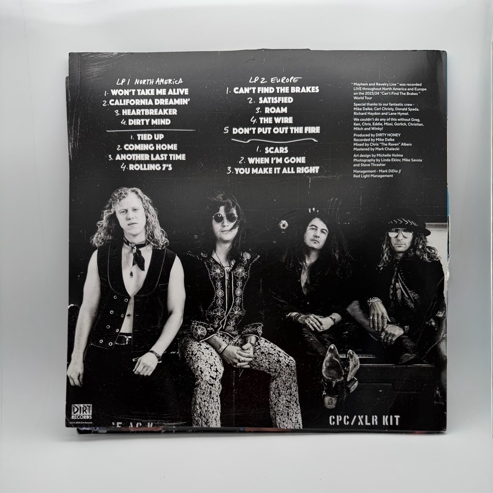 Dirty Honey Mayhem & Revelry Live Vinyl Record - Picture 2 of 2